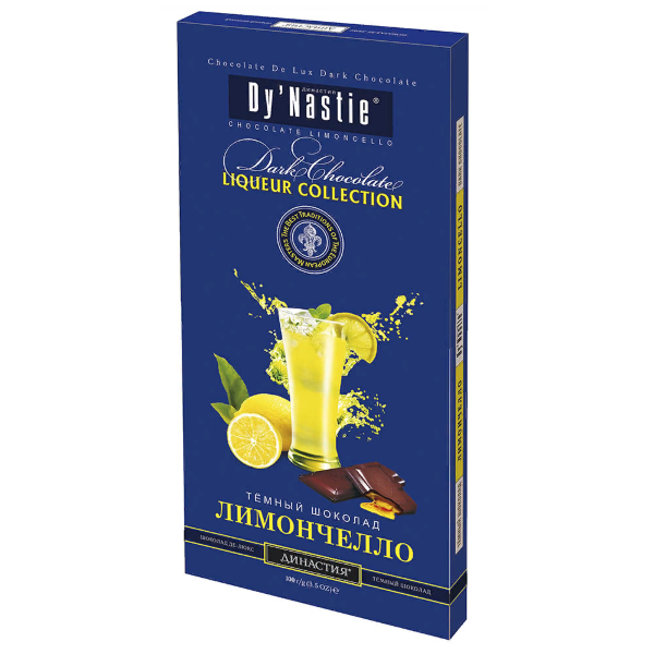 №3 Династия Шоколад "Лимончело", (блок 10шт по 100г)  в Невинномысске