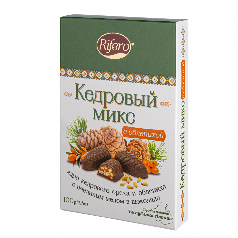  Риф и ко Конфеты "Кедровый микс ОБЛЕПИХА" 100г      в Невинномысске