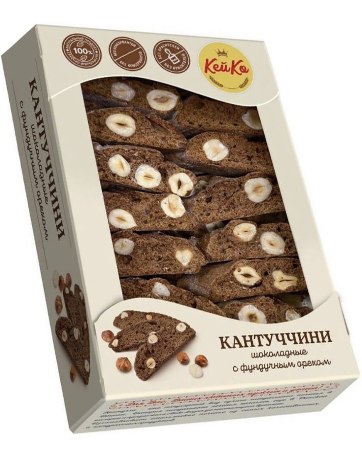 Кей Ко Кантуччини шоколадные с фундучным орехом, 200г  в Невинномысске