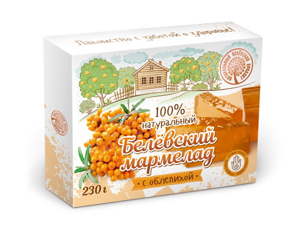 №2 Мармелад белевский "Облепиха" 230г в Невинномысске