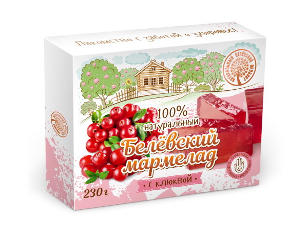 №2 Мармелад белевский "Клюква" 230г в Невинномысске